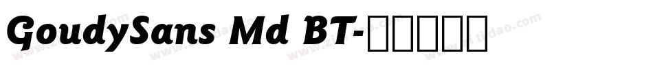 GoudySans Md BT字体转换